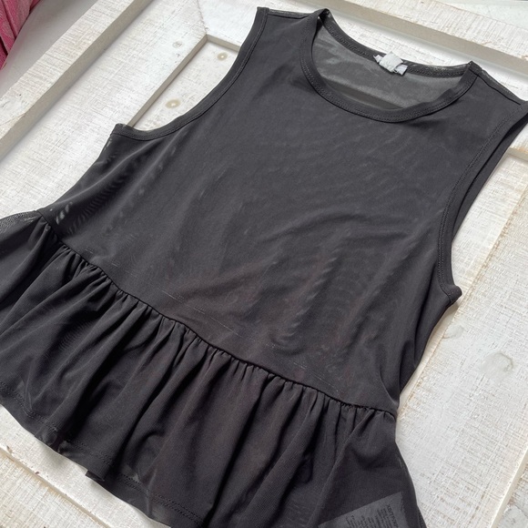 Garage Sheer Peplum Top - Picture 2 of 5